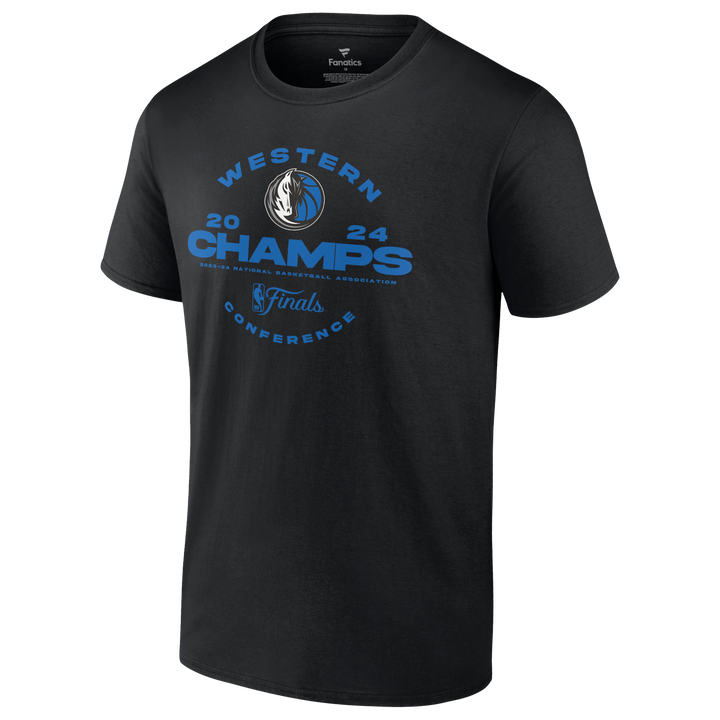 DALLAS MAVERICKS FANATICS WESTERN CONFERENCE CHAMPIONS BLACK TEE