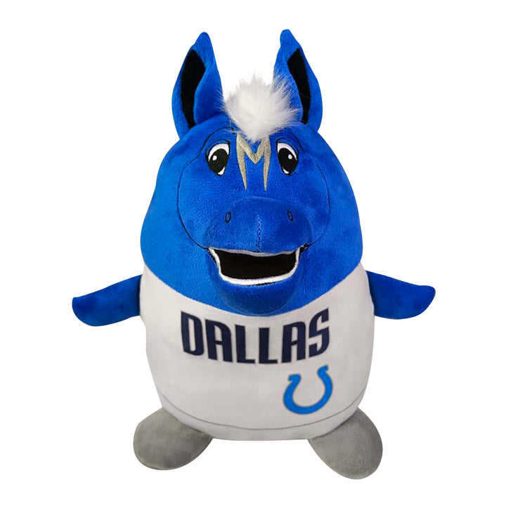DALLAS MAVERICKS CHAMP 3D WHITE ROYAL MASCOT HORSE BIG PLUSH