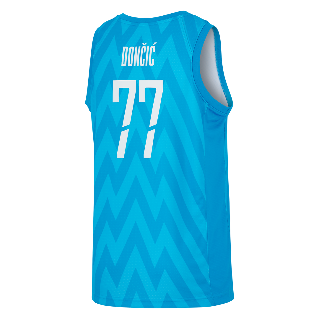 DALLAS MAVERICKS JORDAN BRAND 2023 LUKA DONČIĆ SLOVENIA JERSEY ROAD SWINGMAN JERSEY