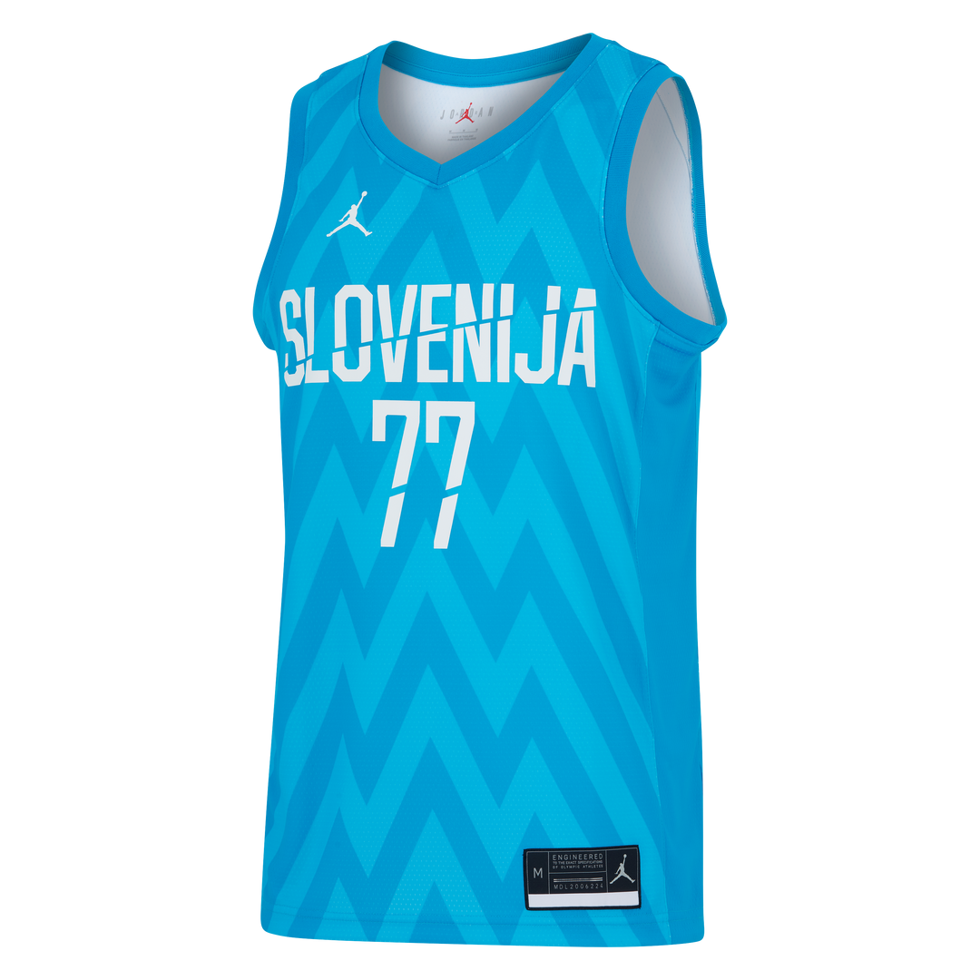 DALLAS MAVERICKS JORDAN BRAND 2023 LUKA DONČIĆ SLOVENIA JERSEY ROAD SWINGMAN JERSEY