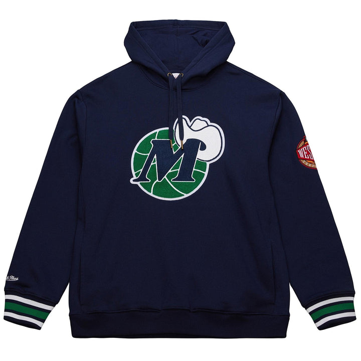DALLAS MAVERICKS MITCHELL & NESS NAVY M-HAT CHAINSTITCH HOODIE