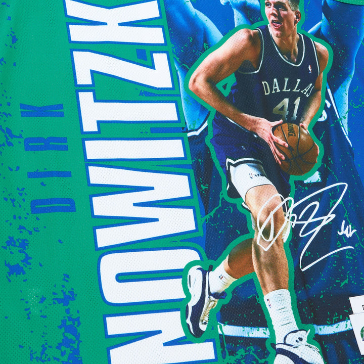 DALLAS MAVERICKS MITCHELL & NESS 2022 HARDWOOD CLASSIC DIRK NOWITZKI MESH TANK TOP