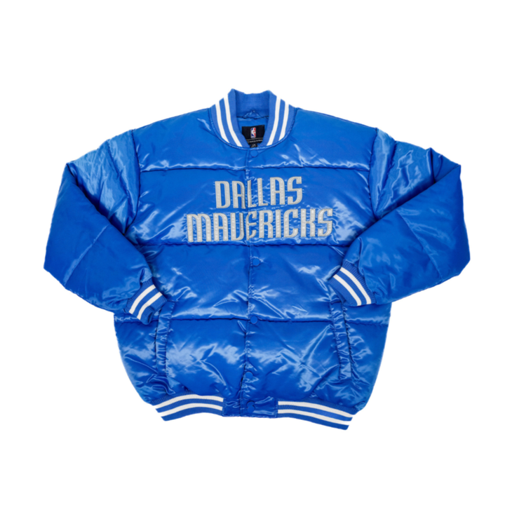 DALLAS MAVERICKS STARTER ROYAL BLUE PUFFER JACKET