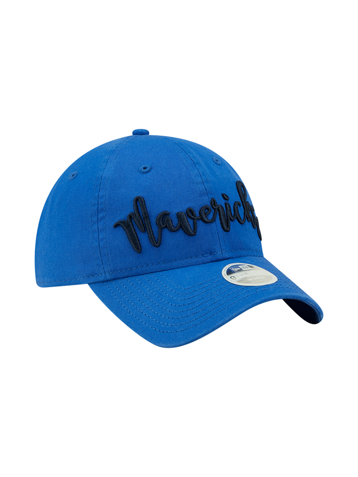 DALLAS MAVERICKS NEW ERA WOMEN'S SCRIPT 9TWENTY CAP