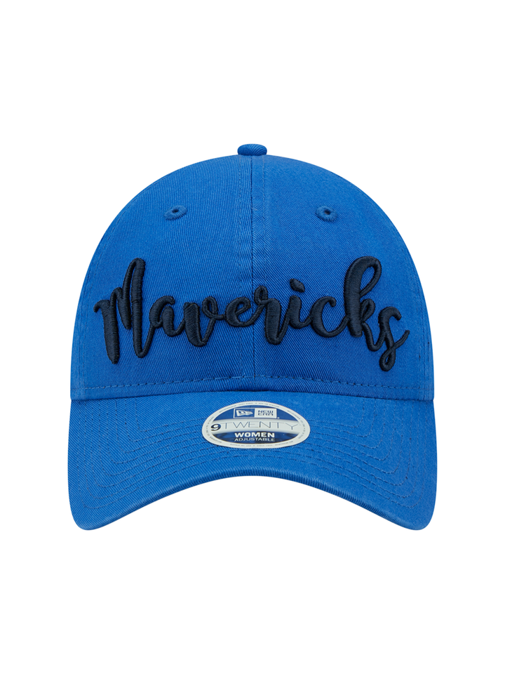 DALLAS MAVERICKS NEW ERA WOMEN'S SCRIPT 9TWENTY CAP