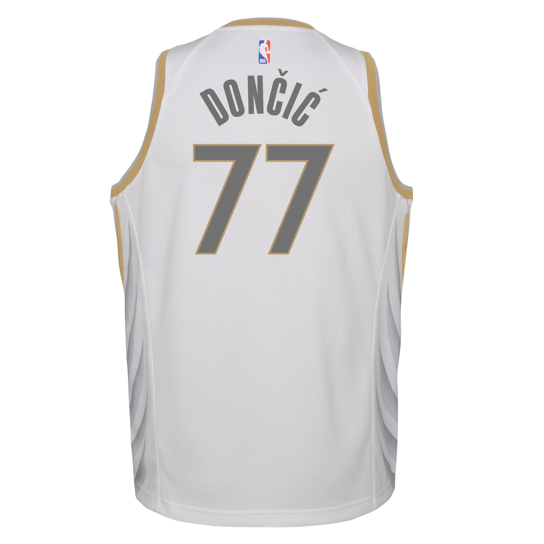DALLAS MAVERICKS YOUTH NIKE LUKA DONČIĆ 20-21 CITY EDITION SWINGMAN JERSEY