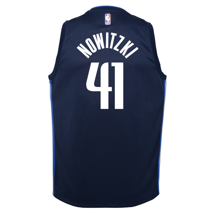 DALLAS MAVERICKS YOUTH NOWITZKI STATEMENT SWINGMAN JERSEY