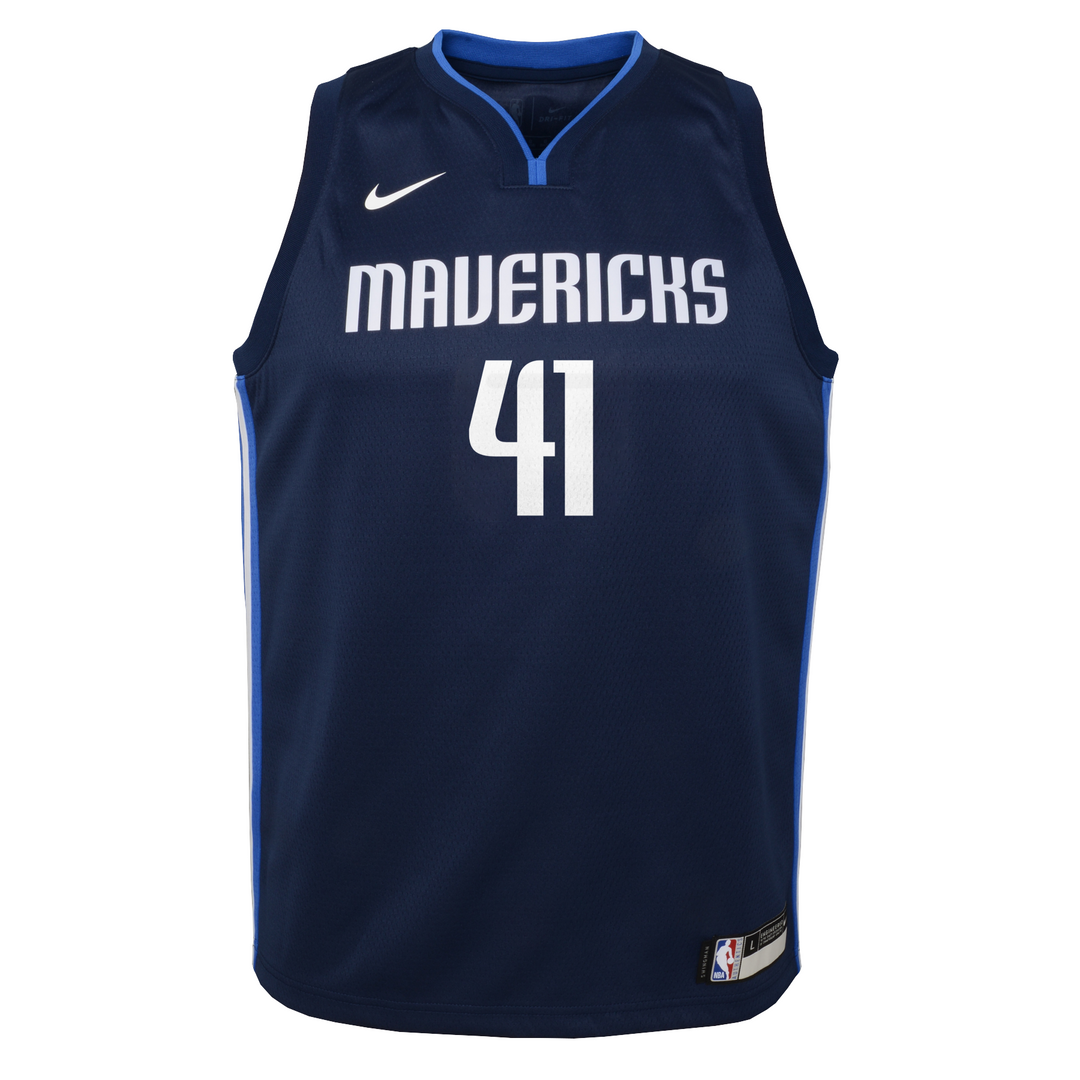 DALLAS MAVERICKS YOUTH NOWITZKI STATEMENT SWINGMAN JERSEY