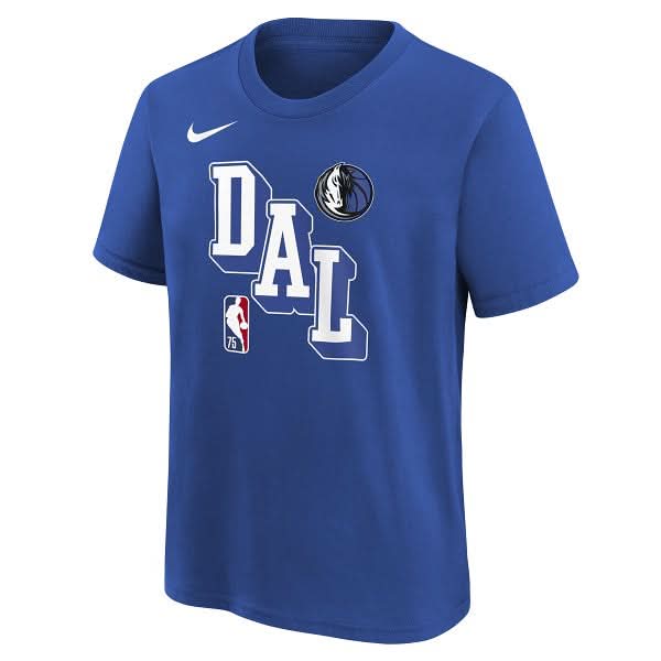 DALLAS MAVERICKS NIKE YOUTH 3D BLOCK SHORT SLEEVE TEE