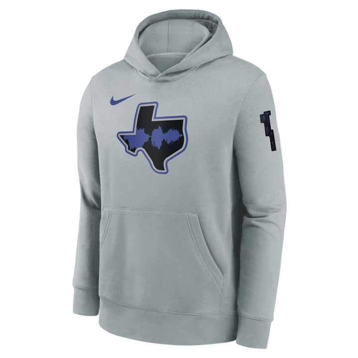 DALLAS MAVERICKS NIKE OUTERSTUFF CITY EDITION 2023-24 GREY HOODIE - YOUTH