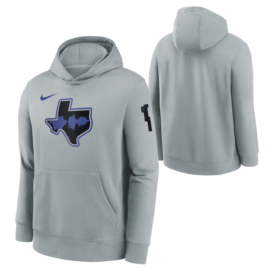 DALLAS MAVERICKS NIKE OUTERSTUFF CITY EDITION 2023-24 GREY HOODIE - YOUTH