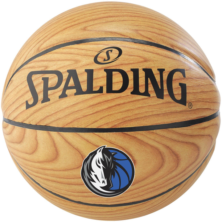 DALLAS MAVERICKS SPALDING B7 WOODGRAIN COMPOSITE BASKET BALL
