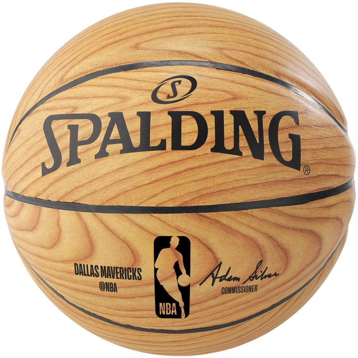DALLAS MAVERICKS SPALDING B7 WOODGRAIN COMPOSITE BASKET BALL
