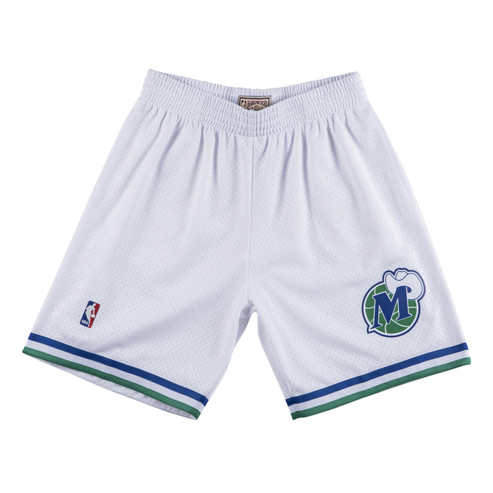 DALLAS MAVERICKS WHITE HARDWOOD CLASSIC SWINGMAN SHORTS