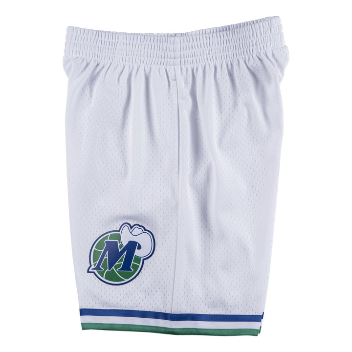 DALLAS MAVERICKS WHITE HARDWOOD CLASSIC SWINGMAN SHORTS