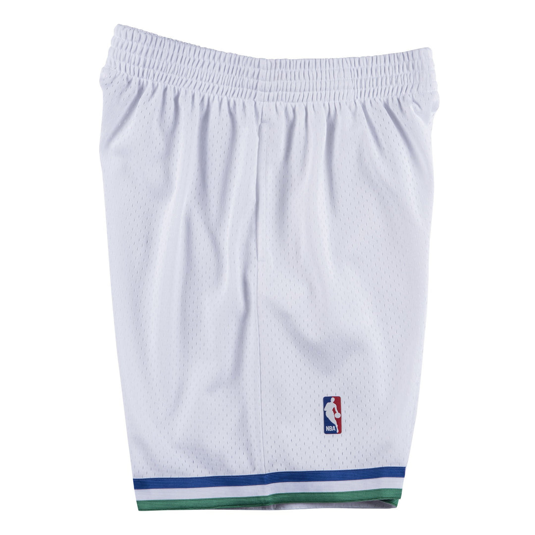 DALLAS MAVERICKS WHITE HARDWOOD CLASSIC SWINGMAN SHORTS