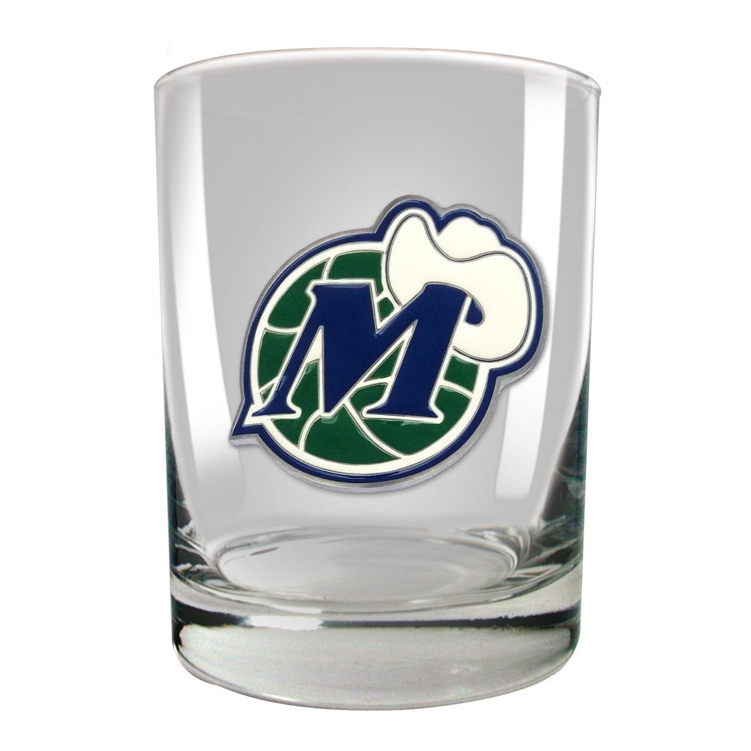 DALLAS MAVERICKS 14 OZ HWC ROCKS GLASS - mavstest