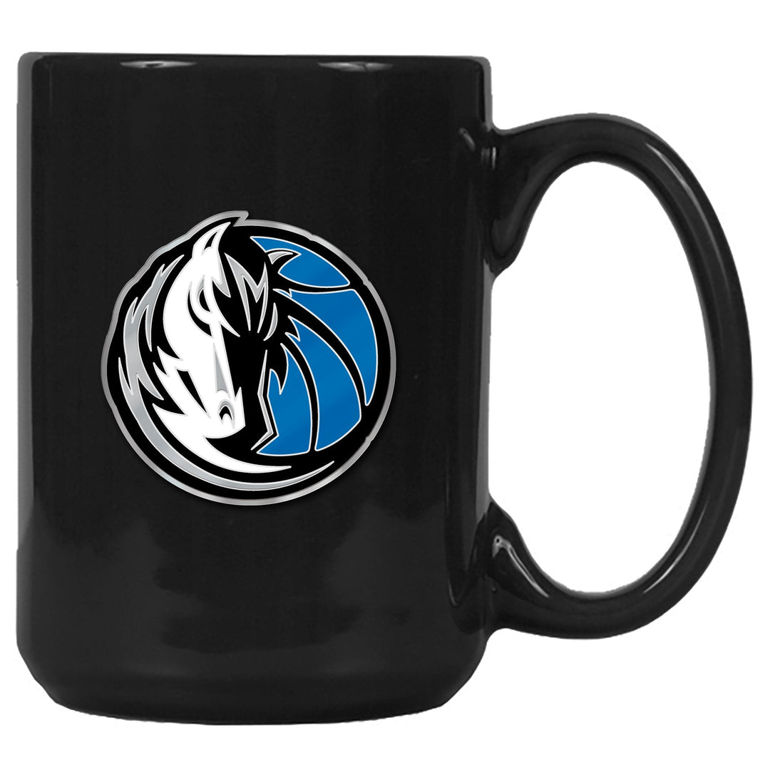 DALLAS MAVERICKS 15 OZ HH CERAMIC MUG BLACK - mavstest