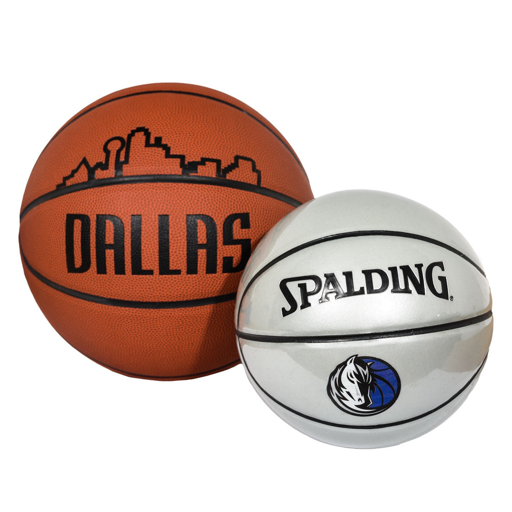 DALLAS MAVERICKS B3 MINI SILVER GLOSSY BALL - mavstest