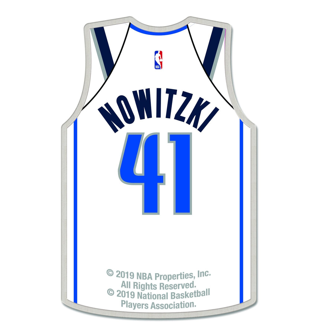 DALLAS MAVERICKS DIRK ASSOCIATION JERSEY LAPEL PIN - mavstest