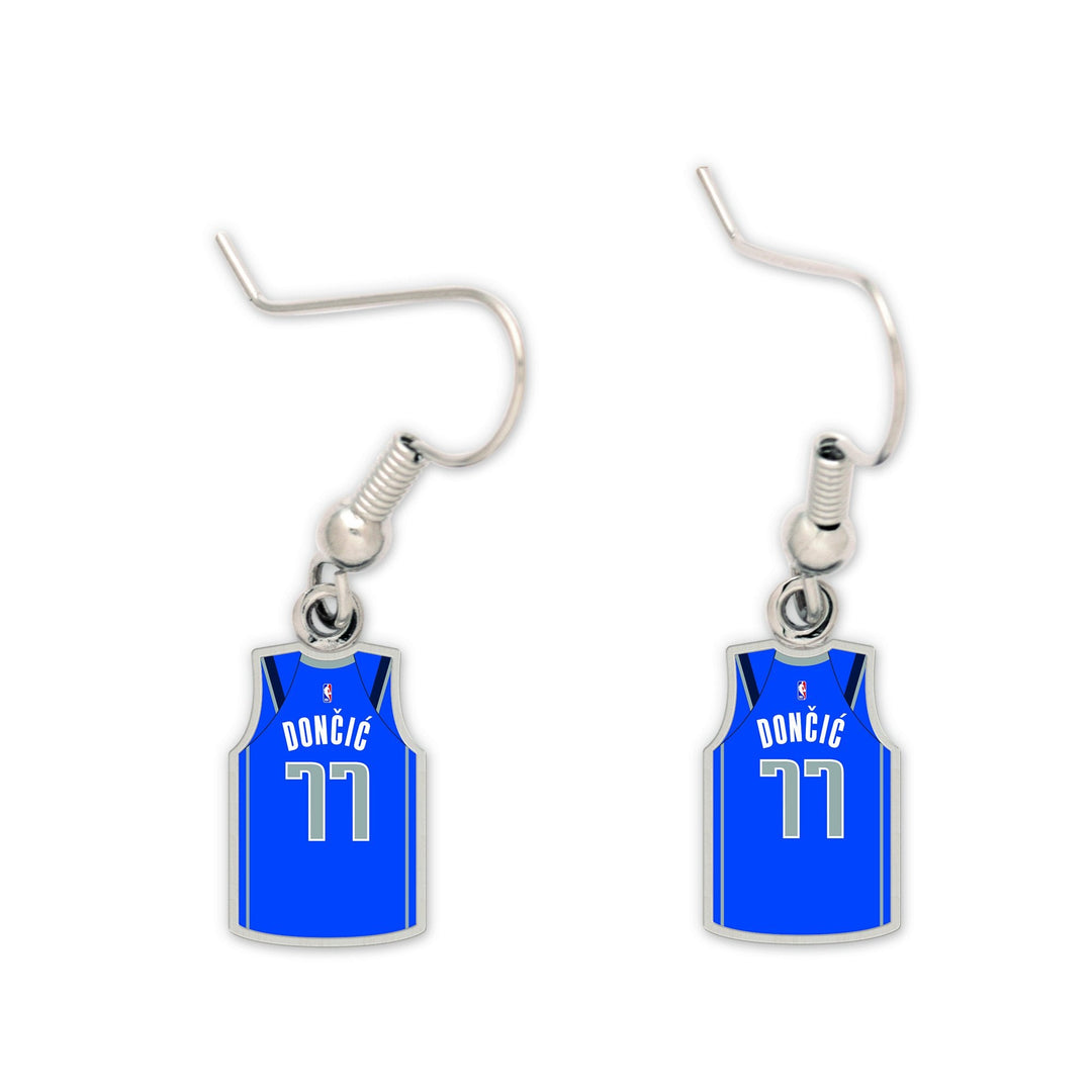 DALLAS MAVERICKS DONCIC JERSEY EARRINGS - mavstest